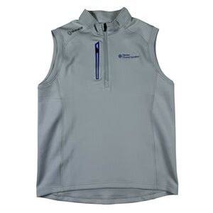 Sunice Axel Quarter Zip Vest Golf Performance Stretch Grey Mens Size Large